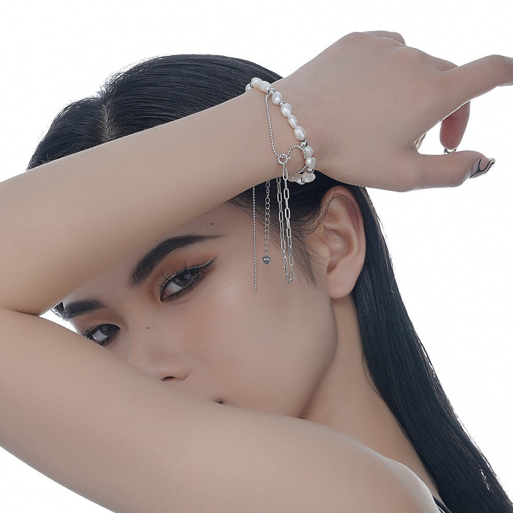 Barockperlen-Kettenarmband B1029