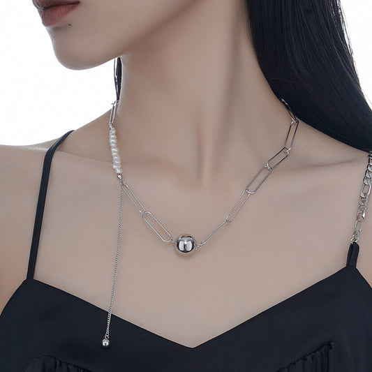 Gezogene Kette Barockperlenkette N1032