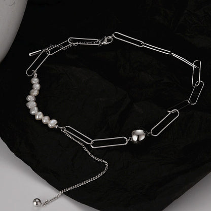 Gezogene Kette Barockperlenkette N1032