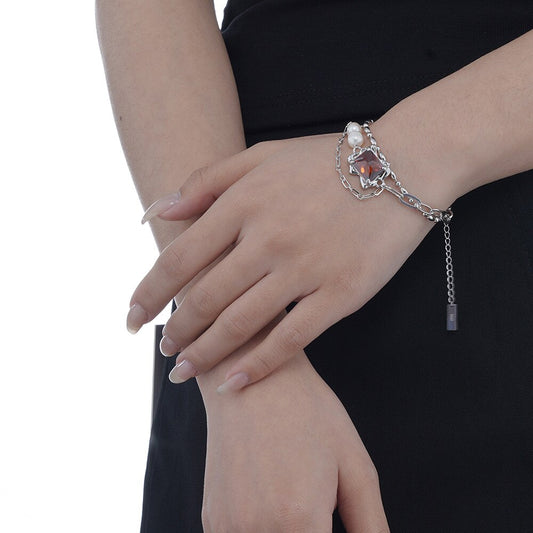 Barockperlen-Mehrkettenarmband B1031