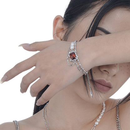 Barockperlen-Mehrkettenarmband B1031