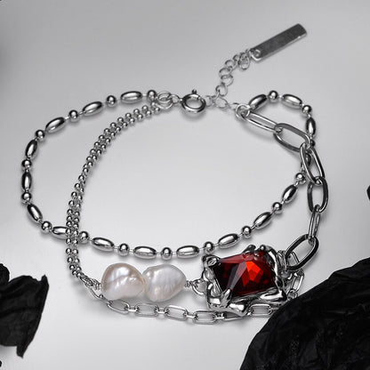 Barockperlen-Mehrkettenarmband B1031