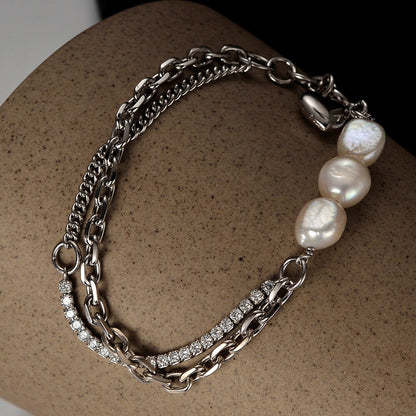 Barockperlen-Mehrkettenarmband B1036