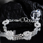Zerknittertes Charms Panzerkettenarmband B1005