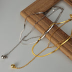 Schlangenkette, längliche Halskette N1025