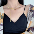 Schlangenkette, längliche Halskette N1025