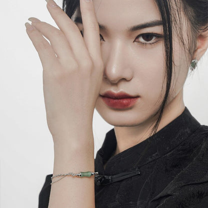 Jade Bambus Multi Ketten Armband B1017