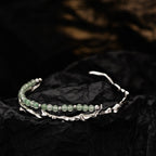 Jade Perlen Unregelmäßiger Armreif B1008