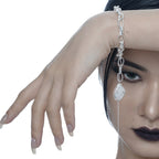 Armband mit barocken Perlen und Kabelgliedern B1025