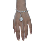 Armband mit barocken Perlen und Kabelgliedern B1025