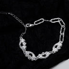 Dickes, zerknittertes Gliederarmband B1024
