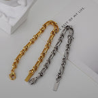 Statement-Armband mit Rolo-Kette B1042