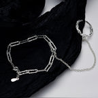 Texturiertes, längliches Kettenarmband B1026