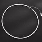 Iced Out Tennis Bling Halskette N1007