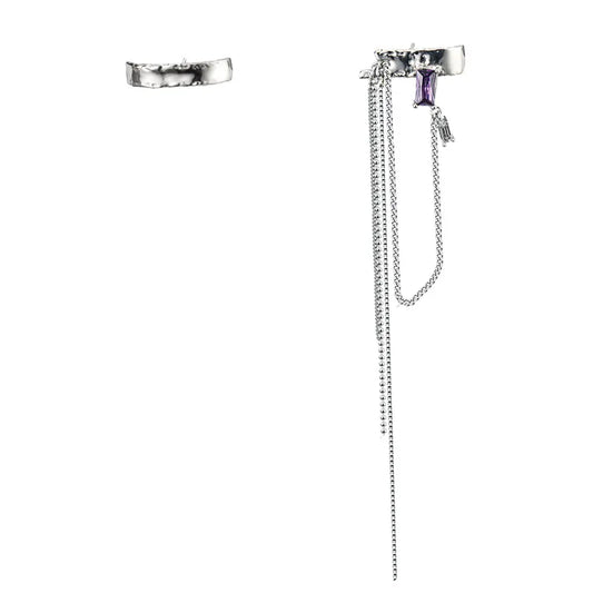 Unregelmäßige Stabquasten-Ohrstecker E1230