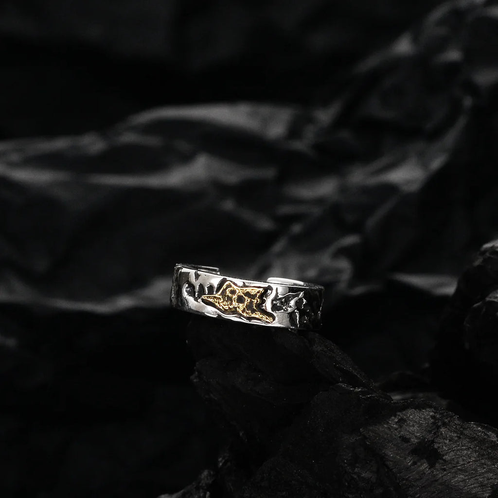 Goldener Filigran-Ohrring E1133, 1 Stück