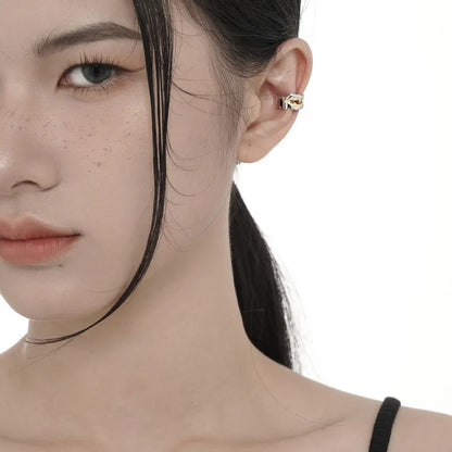 Goldener Inlay Wide Ear Cuff E1132, 1 Stück