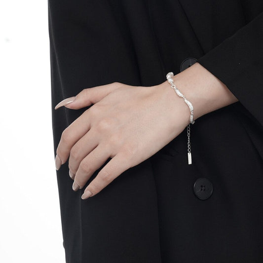 Unregelmäßige Glieder Barockperlen Armband B1048