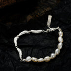 Unregelmäßige Glieder Barockperlen Armband B1048