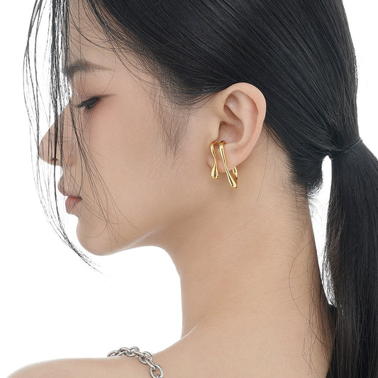 Verspielte Liquid Ear Cuffs E1196 1 Stück