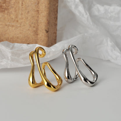 Verspielte Liquid Ear Cuffs E1196 1 Stück