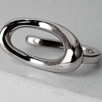 Ovaler Draht-Clip-On-Ohrring E1096, 1 Stück