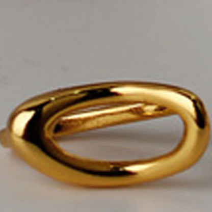 Ovaler Draht-Clip-On-Ohrring E1096, 1 Stück