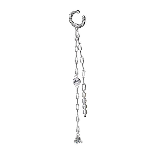 Lange Perlen-Ohrmanschette E1146, 1 Stück