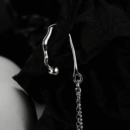 Quastenkette Alien Haken Ohrstecker E1136, 1 Stück