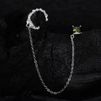 Lange Kette CZ Ohrring E1192, 1 Stück