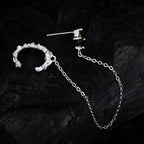 Lange Kette CZ Ohrring E1192, 1 Stück