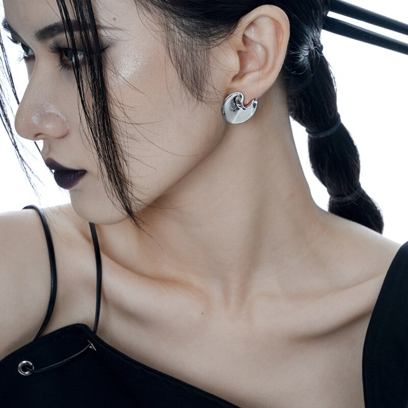 Offbeat Disc Solid Ohrringe E1210