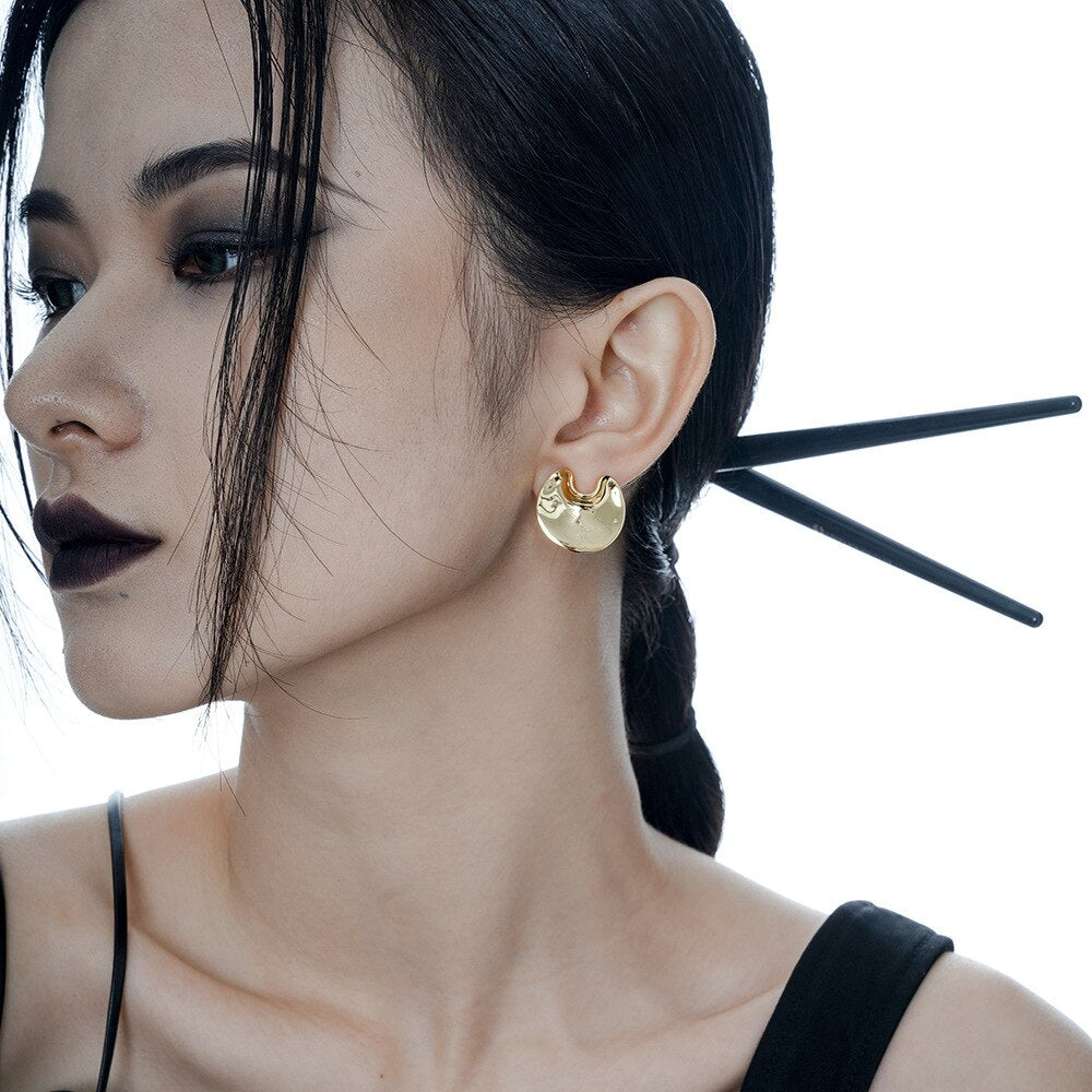 Offbeat Disc Solid Ohrringe E1210