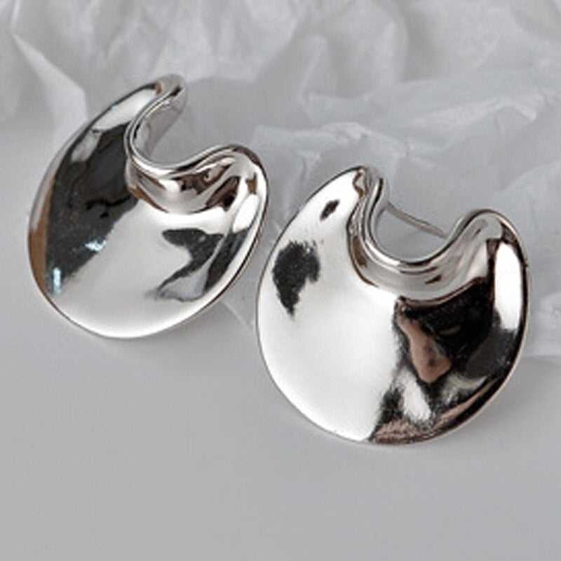 Offbeat Disc Solid Ohrringe E1210