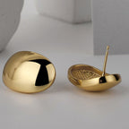 Polierte Beanpod-Ohrstecker E1191