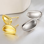 Matte Beanpod-Ohrstecker E1172