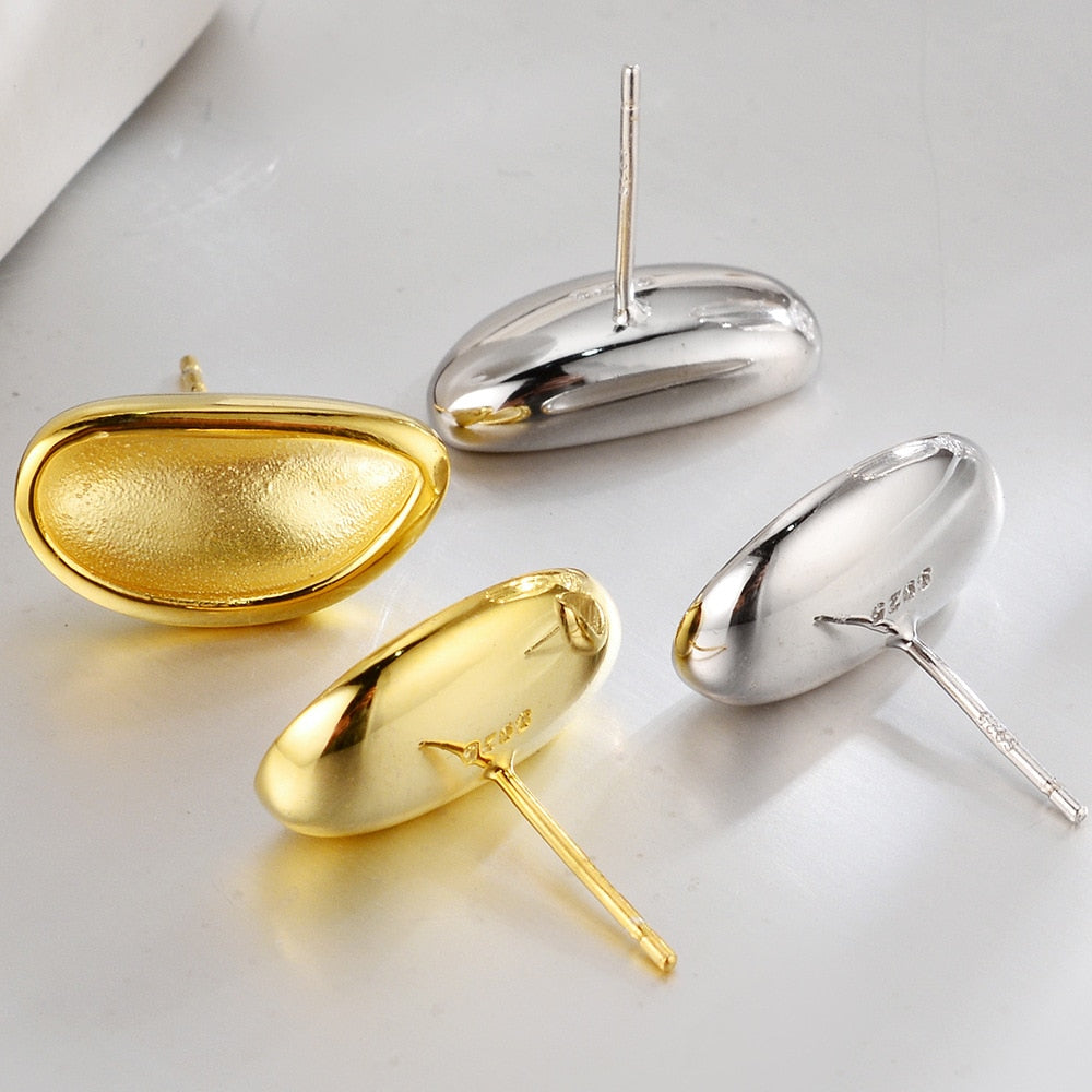 Matte Beanpod-Ohrstecker E1172