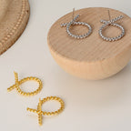 Knoten-Fliege-Ohrringe E1190