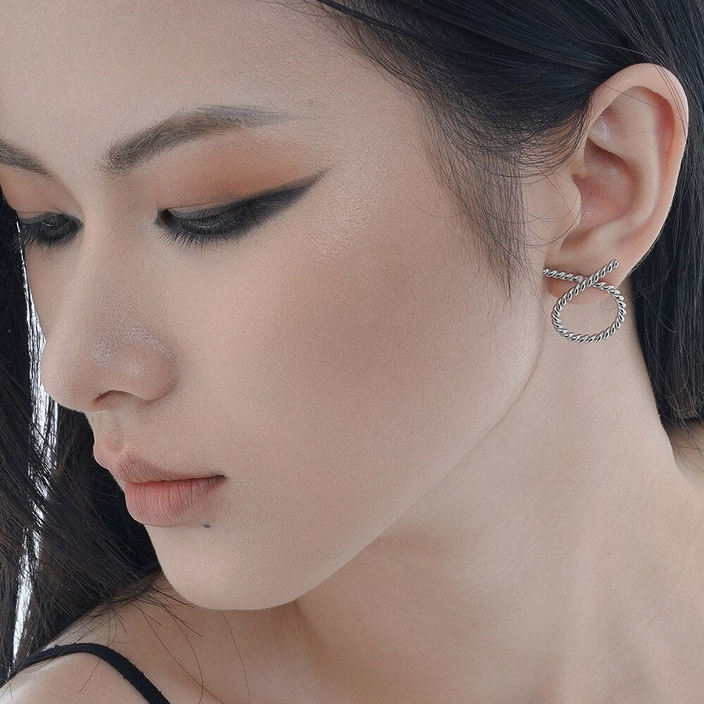 Knoten-Fliege-Ohrringe E1190