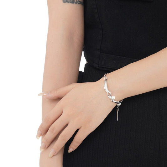 Muschelperlen Unregelmäßige Glieder Armband B1022