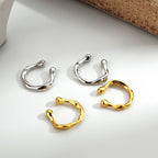 Unregelmäßiger Liquid Hoop Ear Cuff E1097 1 Stück