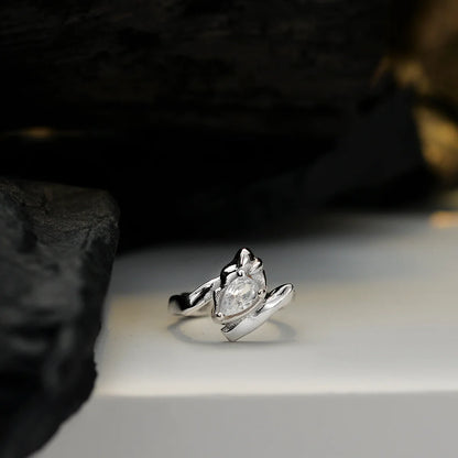 Solitär-Ohrmanschette mit Zirkonia E1150, 1 Stück