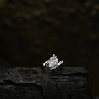 Solitär-Ohrmanschette mit Zirkonia E1150, 1 Stück