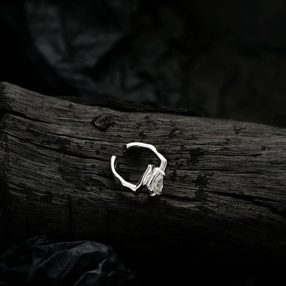 Solitär-Ohrmanschette mit Zirkonia E1150, 1 Stück