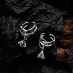 Solitär-Ohrmanschette mit Zirkonia-Kette E1156, 1 Stück
