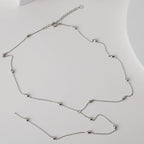 Perlenkette mit Kabelkette N1049