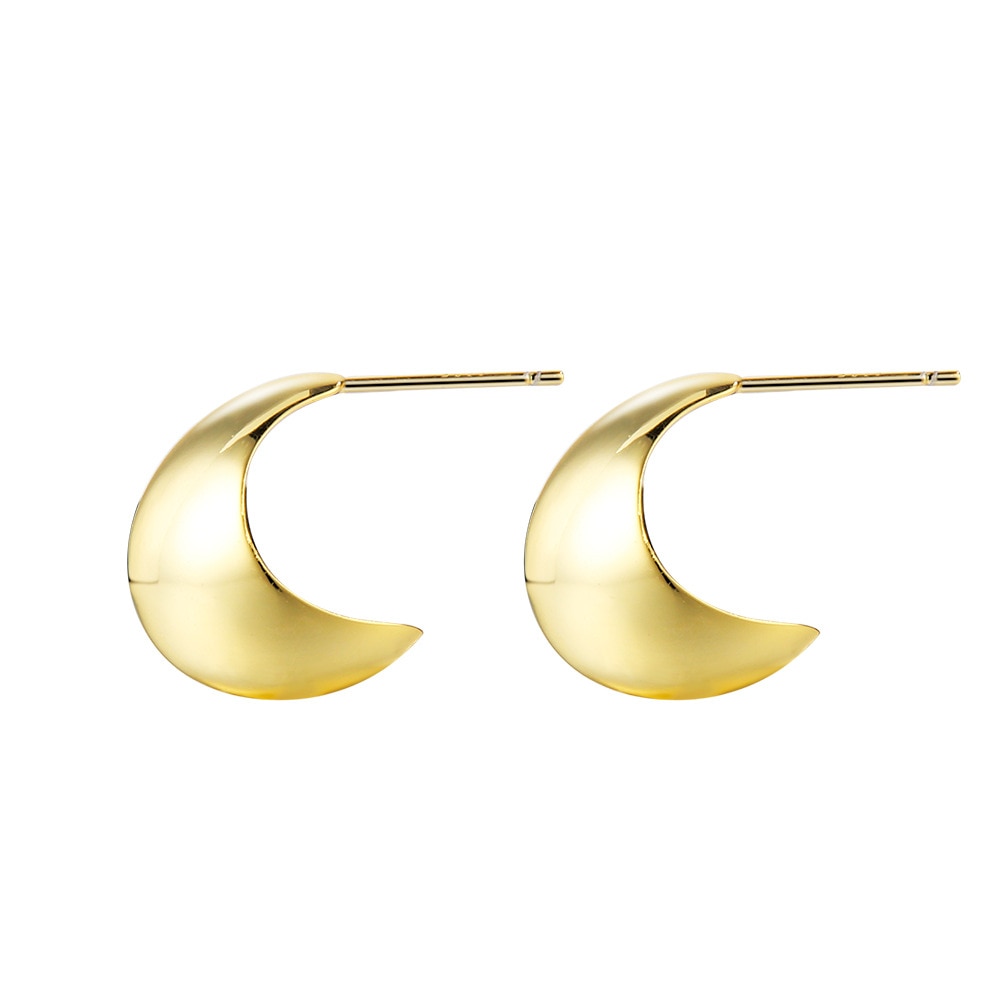 Symmetrische Beanpod-Ohrstecker E1178