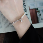 Dickes Perlenarmband mit Kabelkette B1004