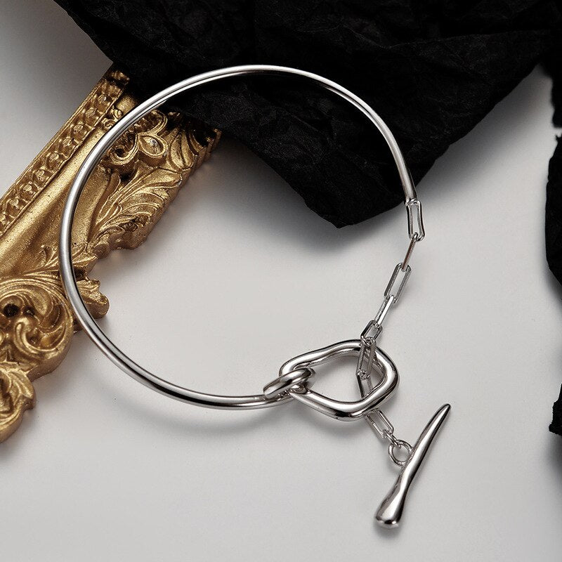 Dickes Draht-T-Bar-Armband B1037