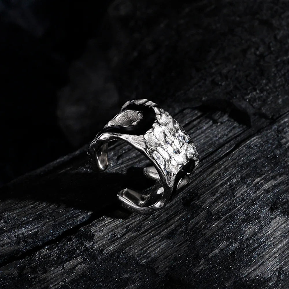 Schwarzer Emaille-Ohrring E1185, 1 Stück